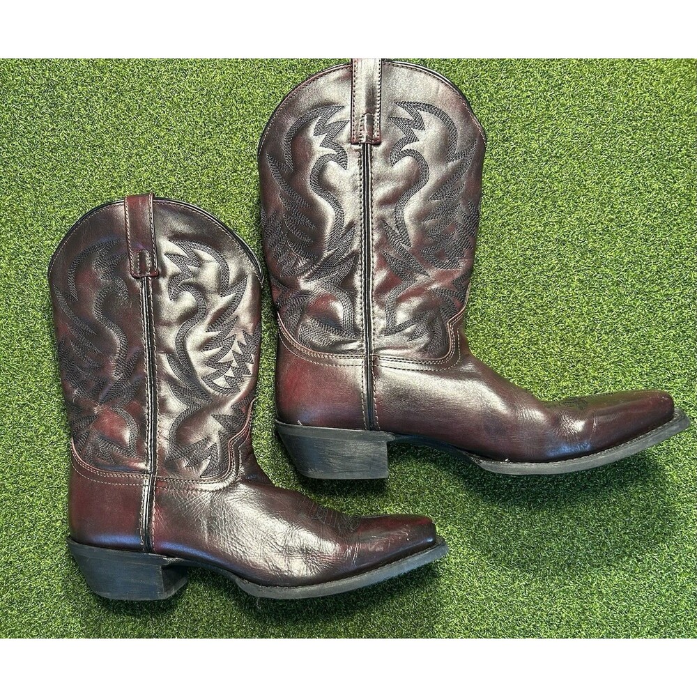 Laredo Men's Birchwood Black Cherry Leather Boot 68448 Size 12D
